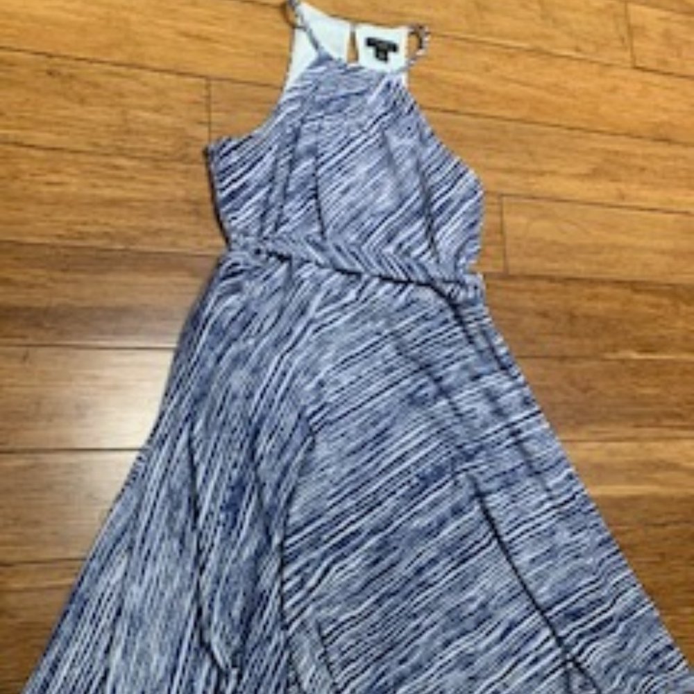 Cute Blue/white dress, Petite size 00p, Ann Taylor